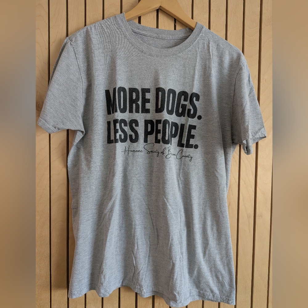 More Dogs Less People T-Shirt L